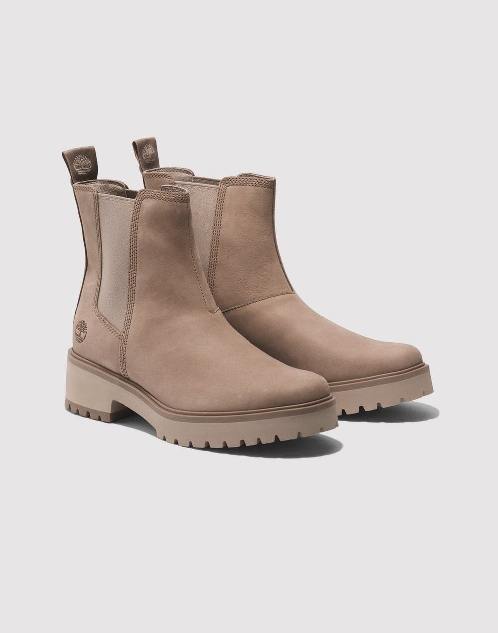 TIMBERLAND WOMEN'S 9.5 WIDE CARNABY COOL MID CHELSEA BOOT TAUPE GRAY TB0A41CW929